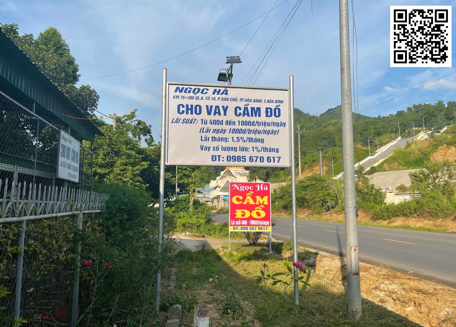 Km 76+300 Quốc lộ 6, Tổ 10, Phường Dân Chủ, Thành phố Hòa Bình, Tỉnh Hòa Bình